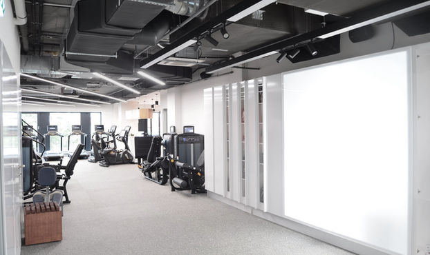 Flooring for fitness areas with recycled premium rubber