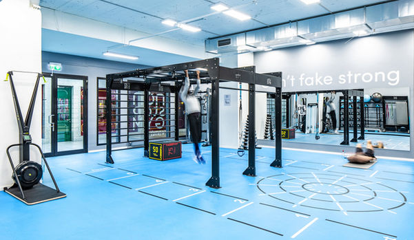 Zonnax areas for functional training on rubber or Turflex artificial turf