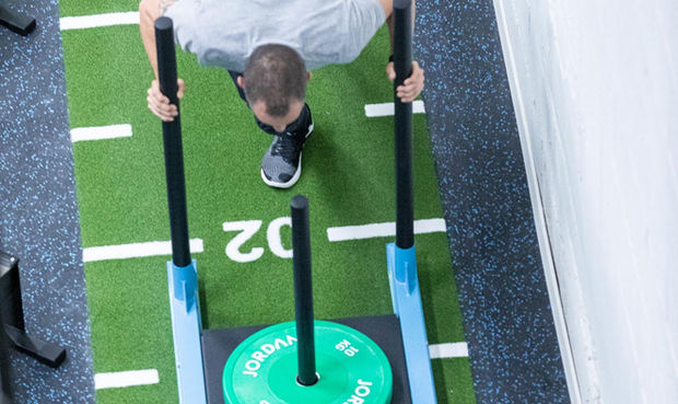 Artificial grass Turf Indoor & Outdoor for functional training and work with sled
