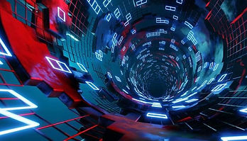 3d-rendering-of-futuristic-sci-fi-or-neon-tunnel-corridors-abstract-seamless-vj-loop-live-