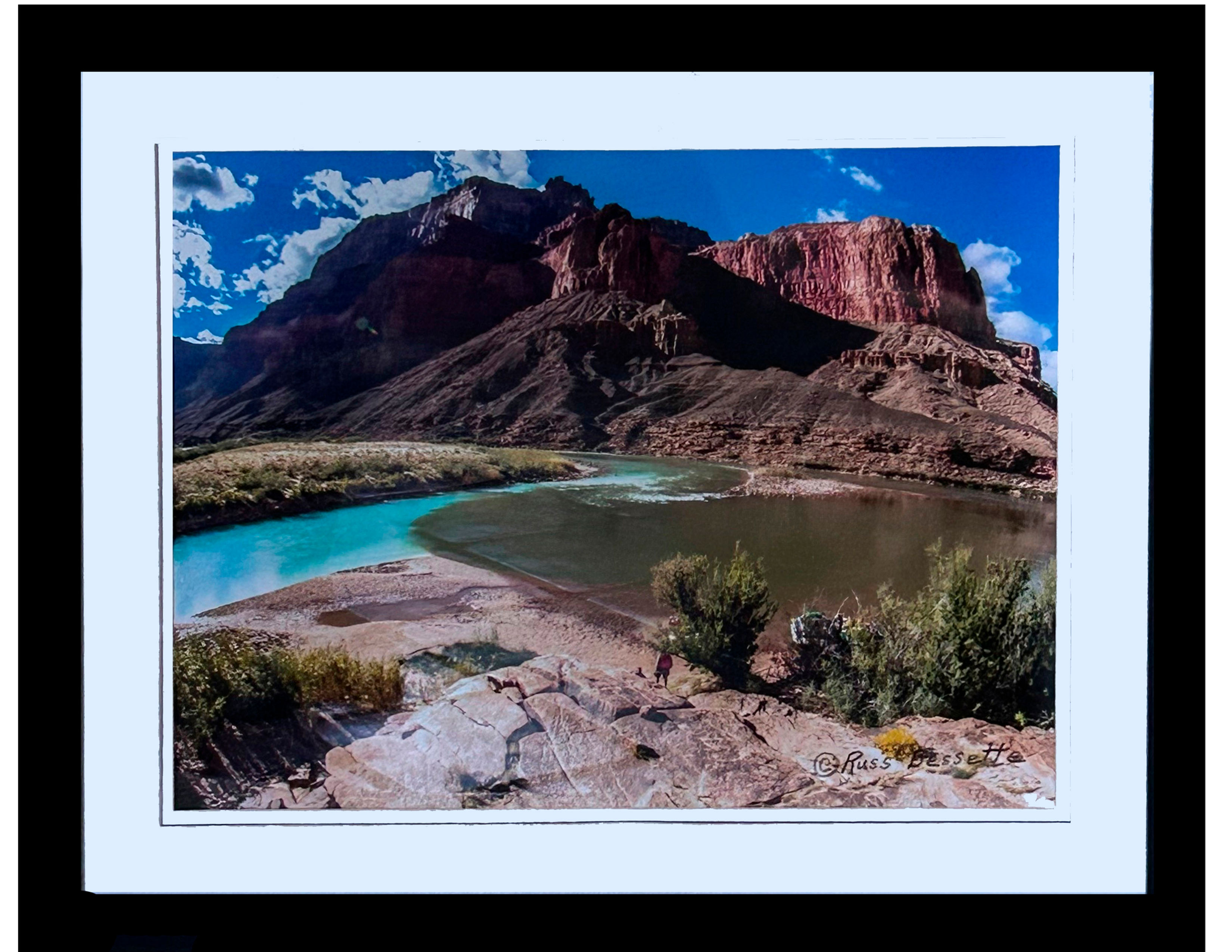 Confluence of Little Colorado and Colorado Rivers by Russ Bessette
