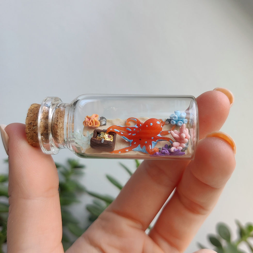 Miniaturbild: Oktopus mit Rubin und Saphir / Luxury Line