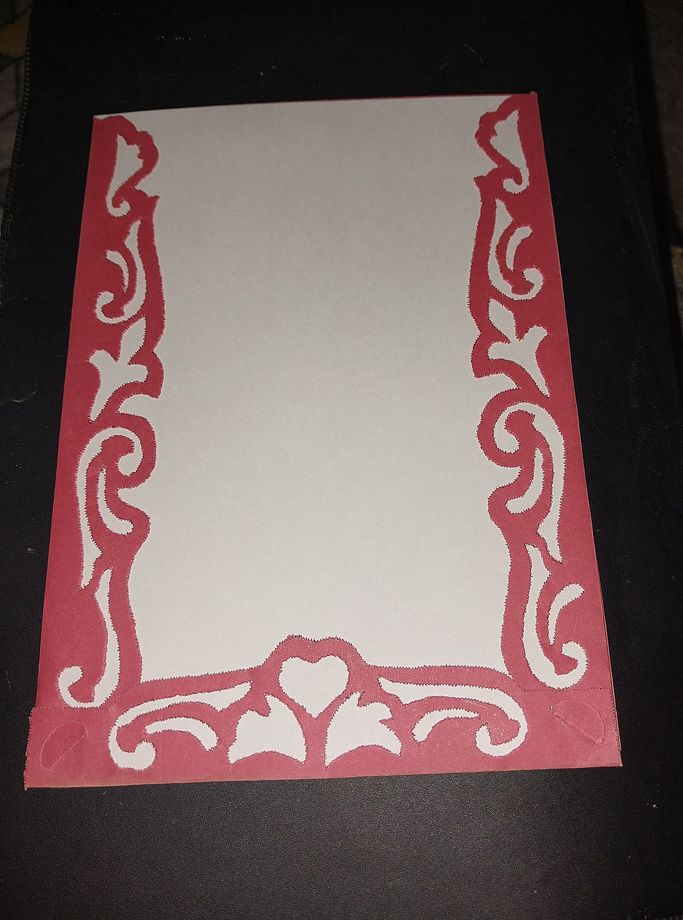 Thumbnail: Handmade invitation on tracing paper