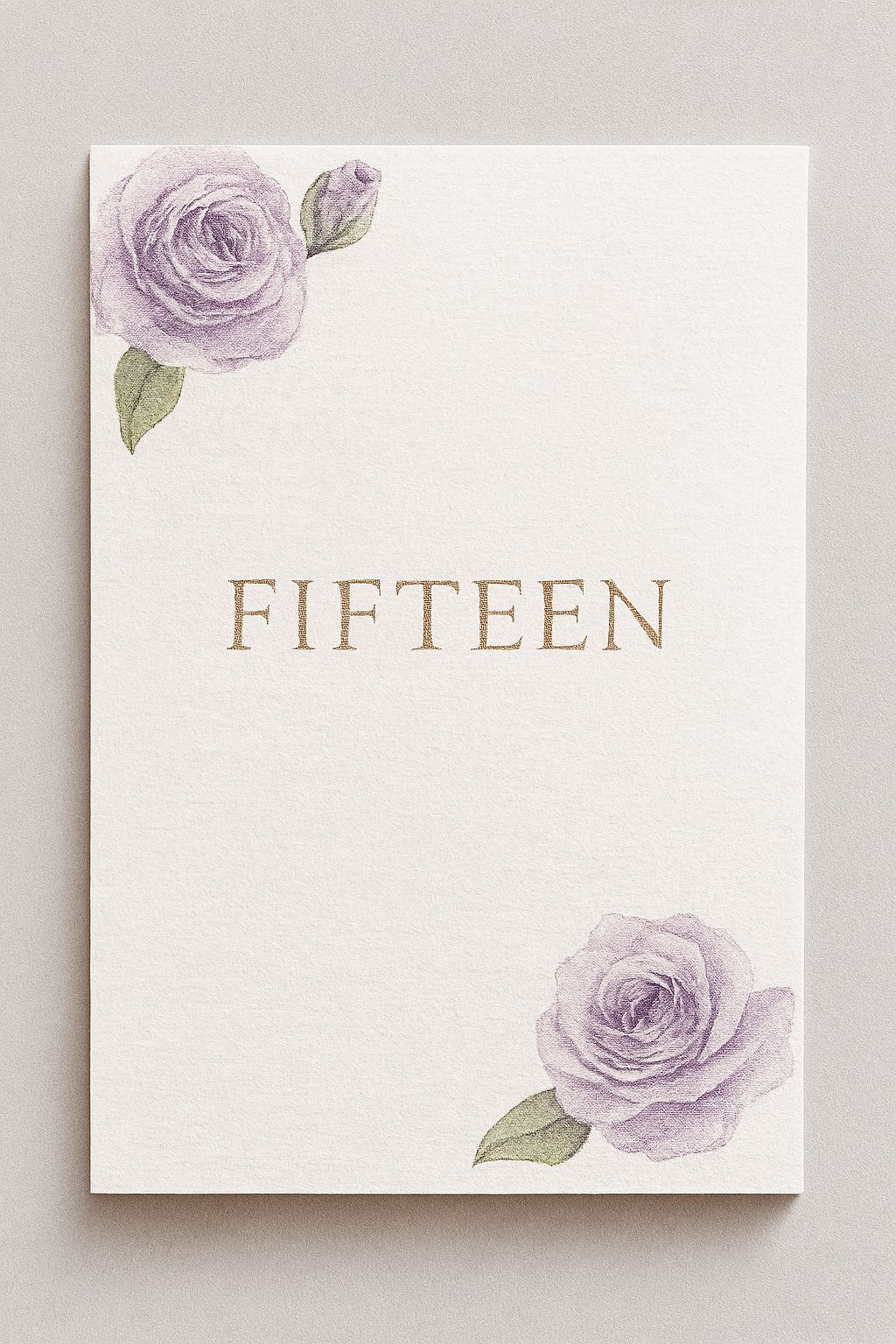 Invitation to a 15th birthday party.