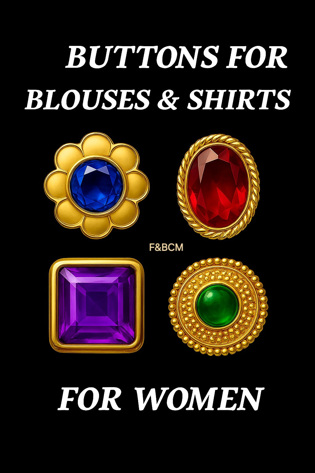 Button for women's shirt