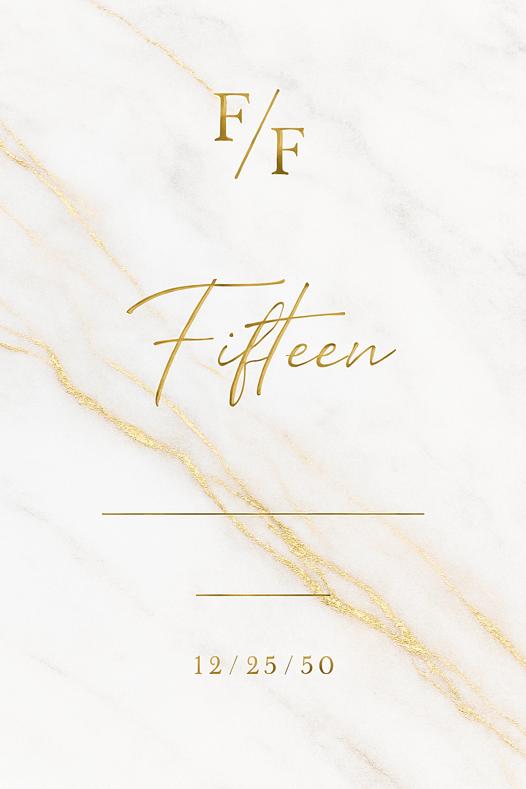 Invitation to a 15th birthday party.