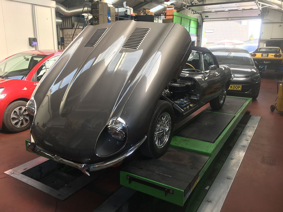 Speciale werken bij een jaguar.