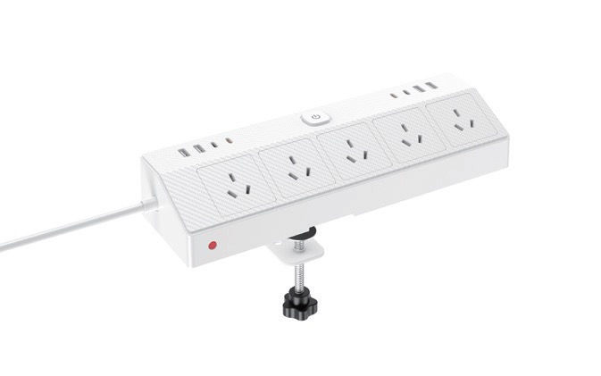 Thumbnail: Clamp Extension Cord with Circuit Breaker for Workspace