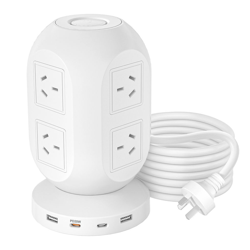 Thumbnail: Tower Power Strip with Smart USB Ports