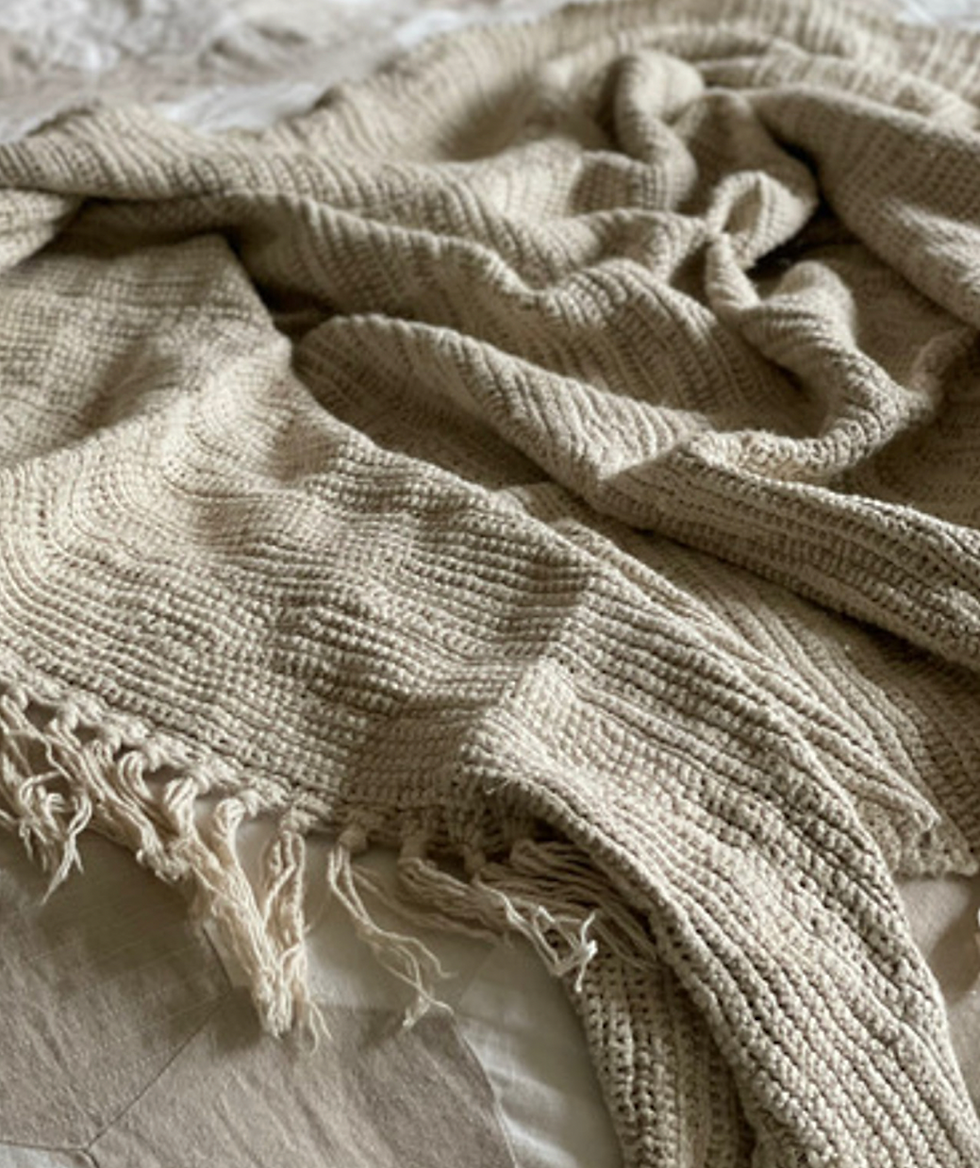 Thumbnail: Bergen Ombre Stonewashed Linen throw