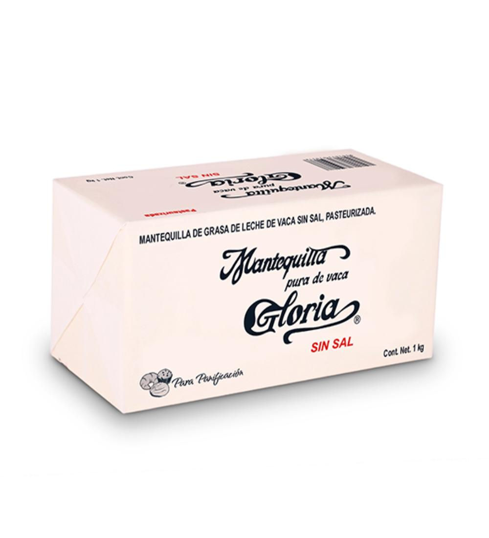 Mantequilla Gloria sin Sal