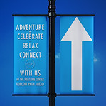 Event Wayfinding Sign Mockup 3
