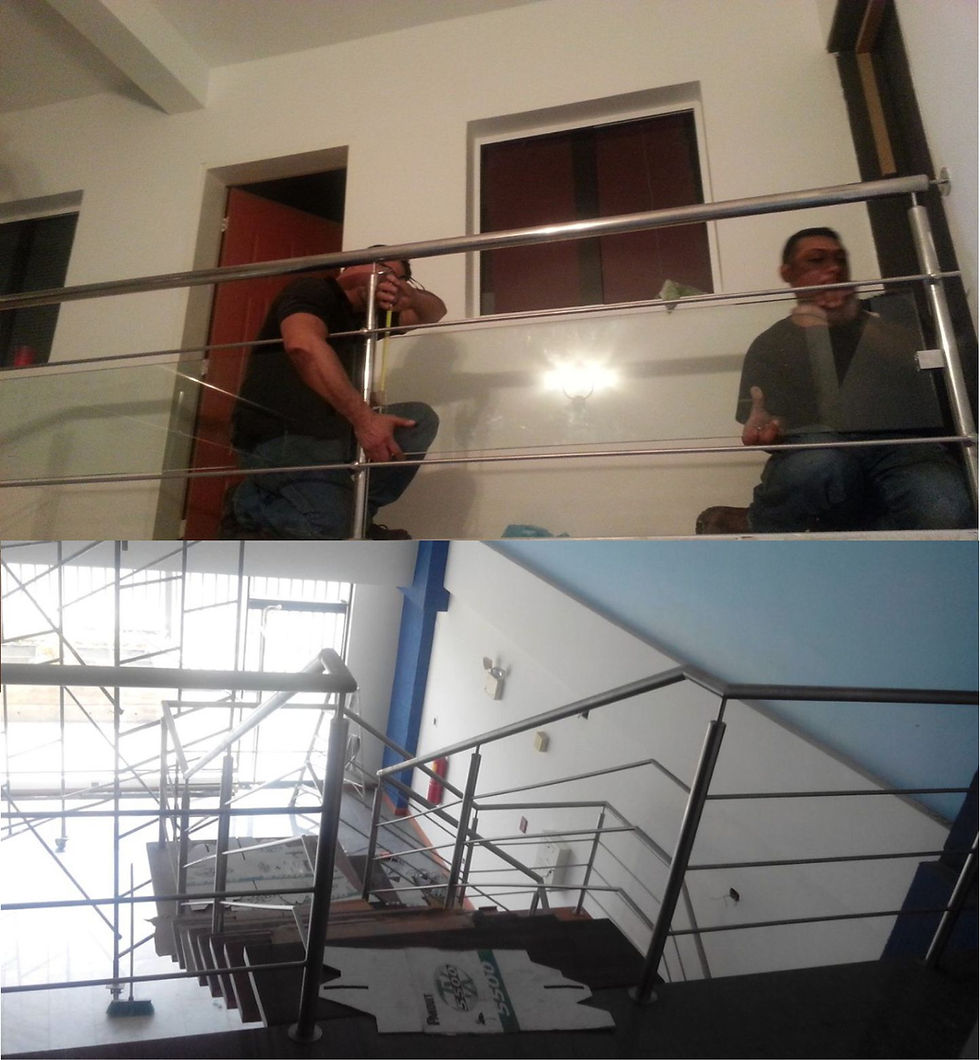 COLOCACIÓN DE BARANDAS DE ALUMINIO