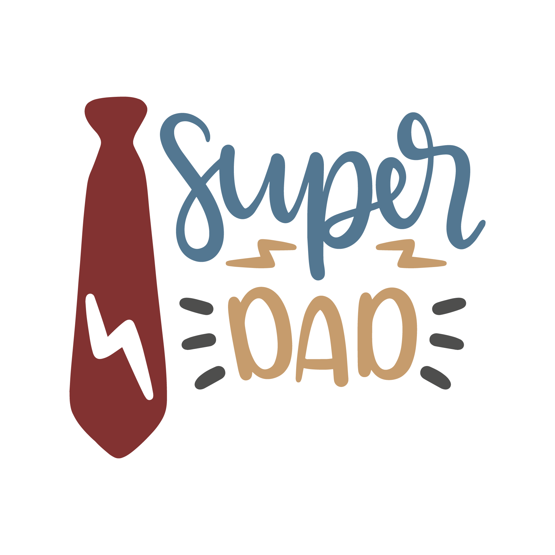 "Super Dad" Stencil