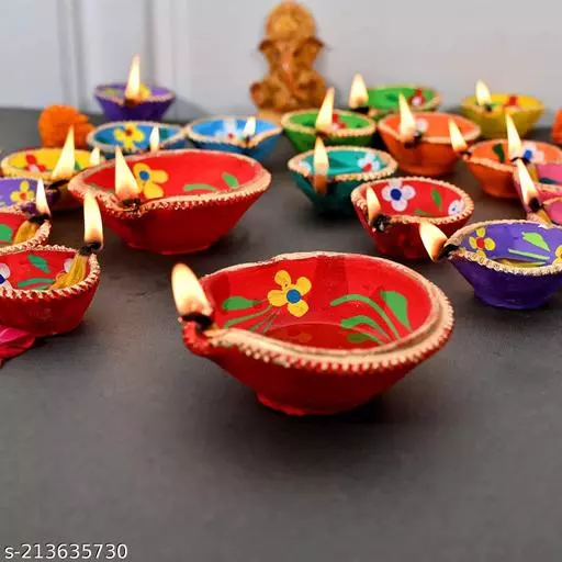 Clay diya workshop
