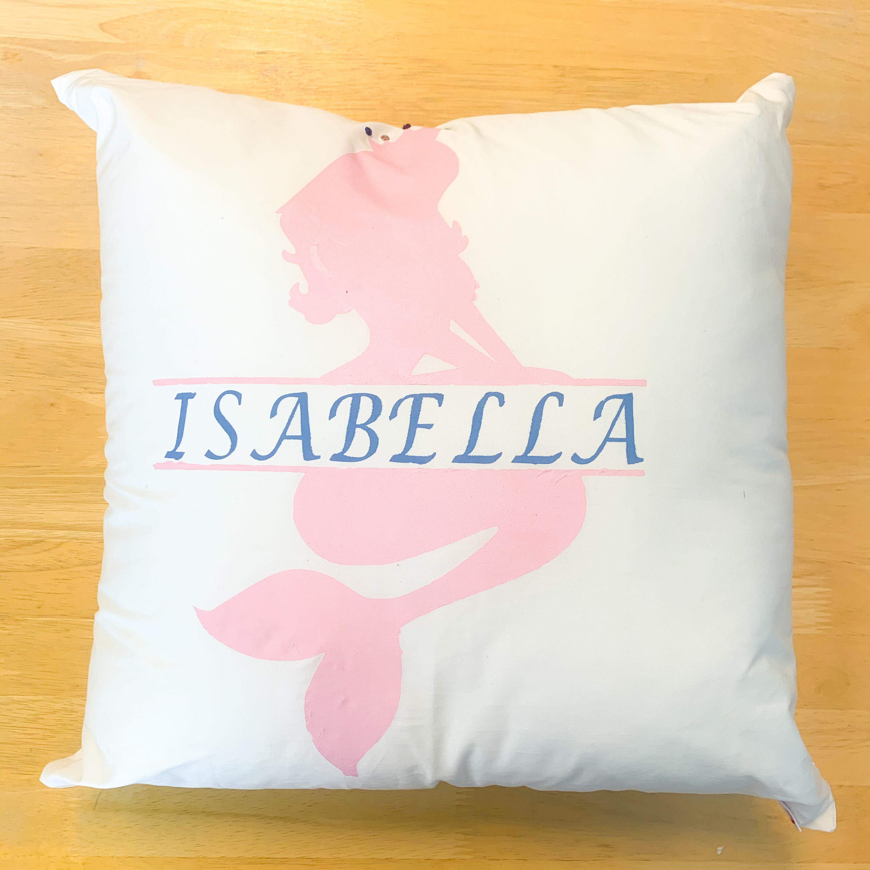 Monogram Mermaid Pillow