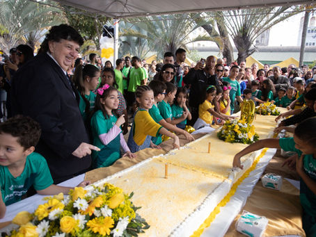 Aniversário de Volta Redonda terá bolo gigante e programação especial na Praça Brasil