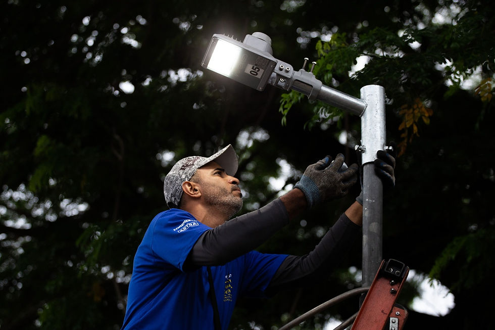 Prefeitura de Volta Redonda troca mais de 120 lâmpadas em trecho de perímetro urbano da BR-393