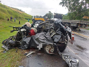 Idoso morre em colisão frontal com caminhão na Rodovia Lúcio Meira