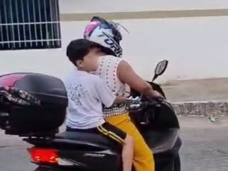 VR: Ordem Pública combate transporte irregular de crianças em motocicletas