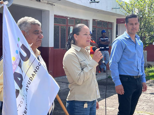 Arranca construcción de techumbre, en escuela Primaria 18 de Octubre