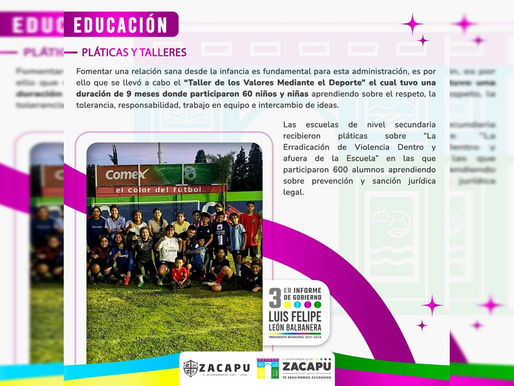 Fomento de Valores y Prevención de la Violencia mediante el deporte en Zacapu