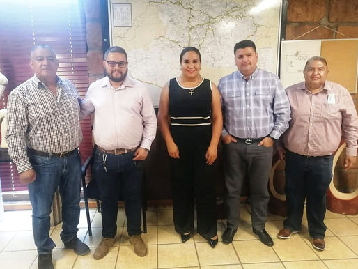 Presidenta de Coeneo se reúne con el subdirector de comunicación para la rehabilitación de carretera