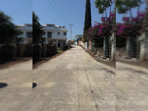 Concluyen obra de drenaje y pavimentación en La Piedad Chiquita, Panindícuaro