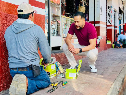 Avanza rehabilitación del alumbrado público en Panindícuaro