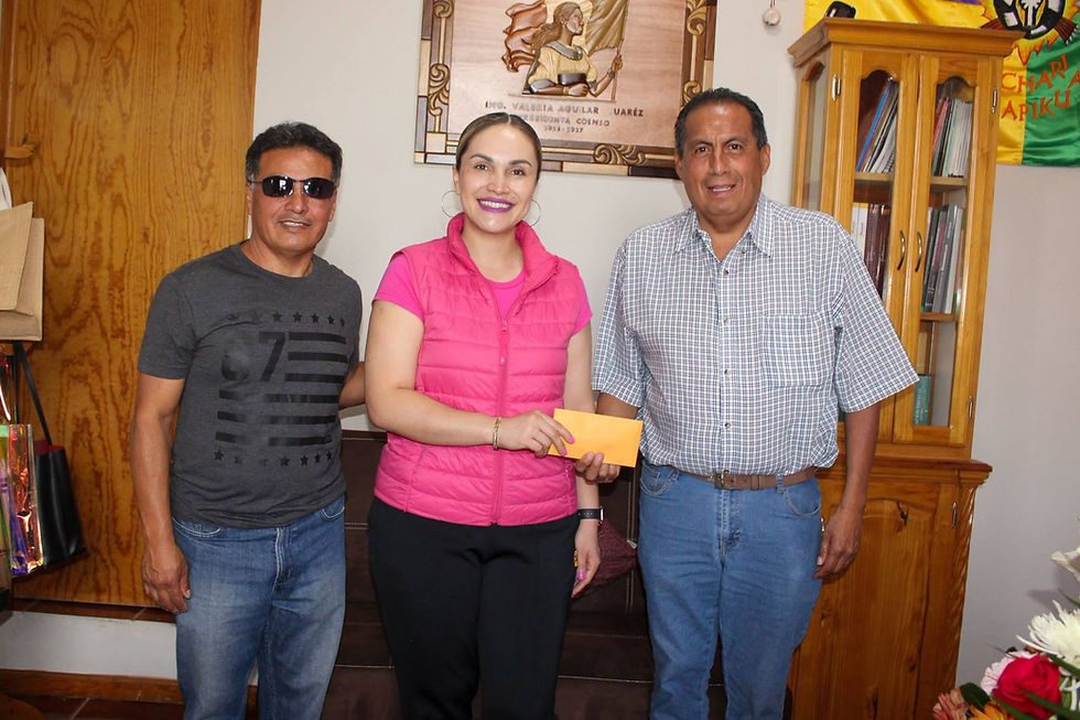 Valeria Aguilar fortalece la atención ciudadana y entrega apoyos a familias de Coeneo