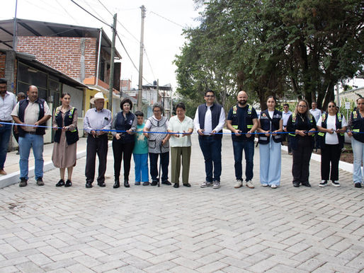 Gobierno de Tangancícuaro Entrega Obra de Pavimentación en Colonia Loma Linda