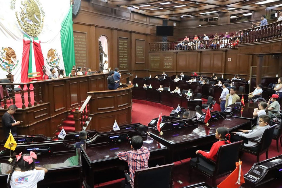 Congreso del Estado recibe a niñas y niños que participarán en el Parlamento Infantil Incluyente 2026
