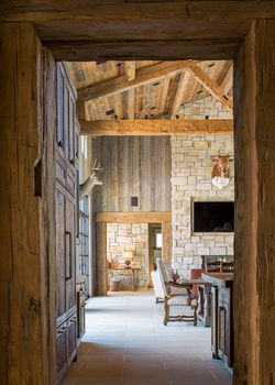Llano Ranch Framed Living Vignette - ALIGN Austin Architects