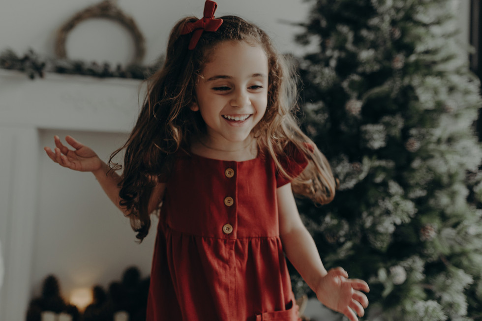 Ensaio de Natal em estúdio 2023 em Curitiba