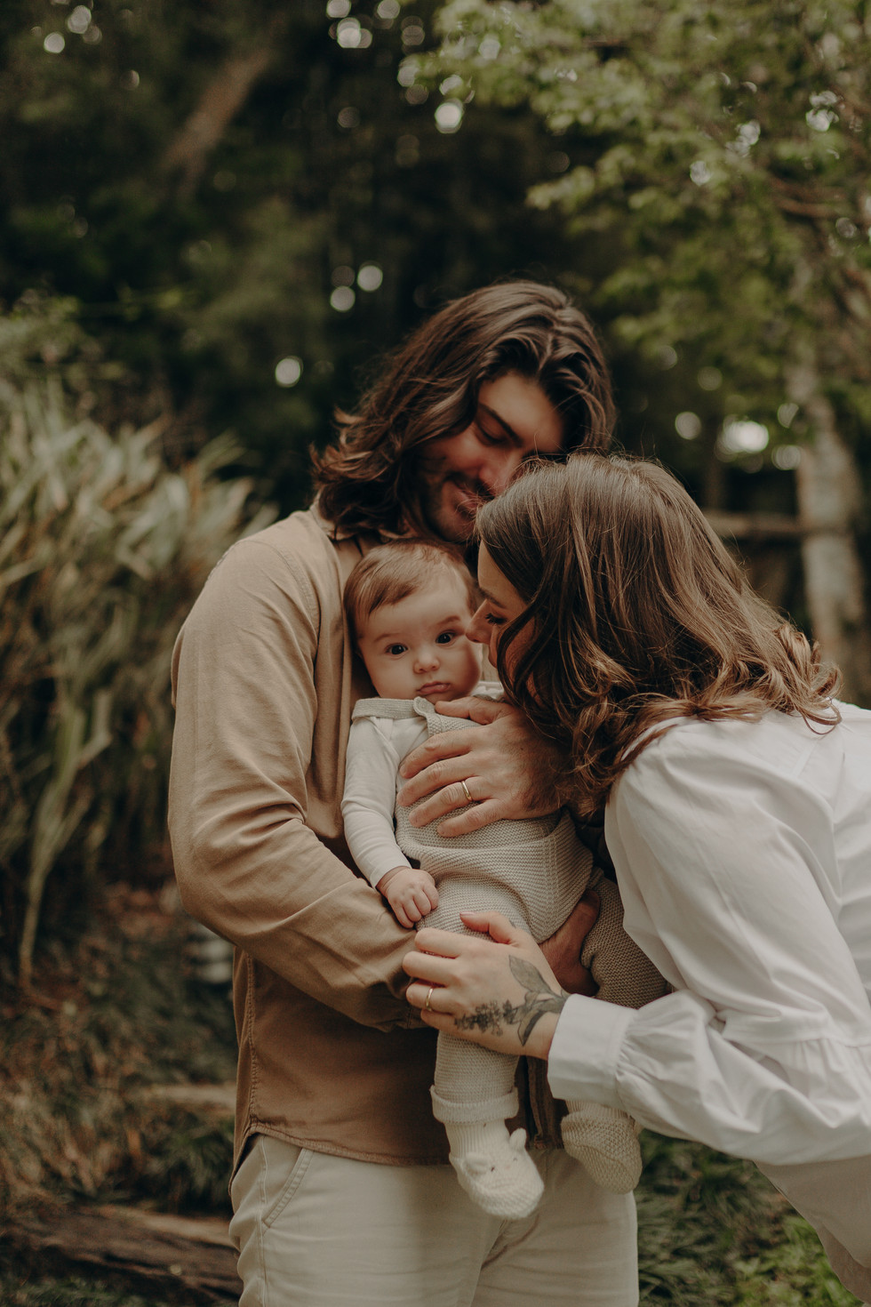 ensaio de família com bebê de 3 meses em Curitiba