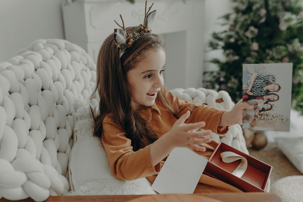 Ensaio de Natal em estúdio 2023 em Curitiba
