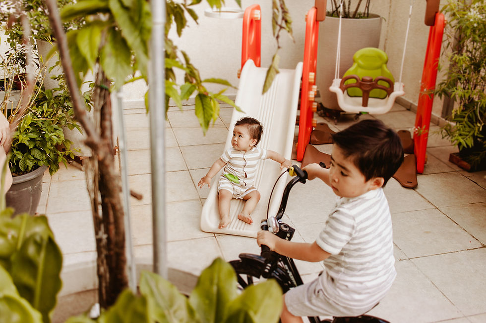 fotografia de família em casa
