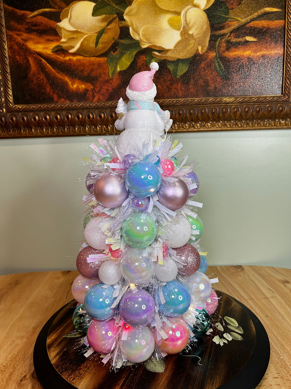 Thumbnail: Sweet Frosty-Pink Hat- Musical Grapevine Tree