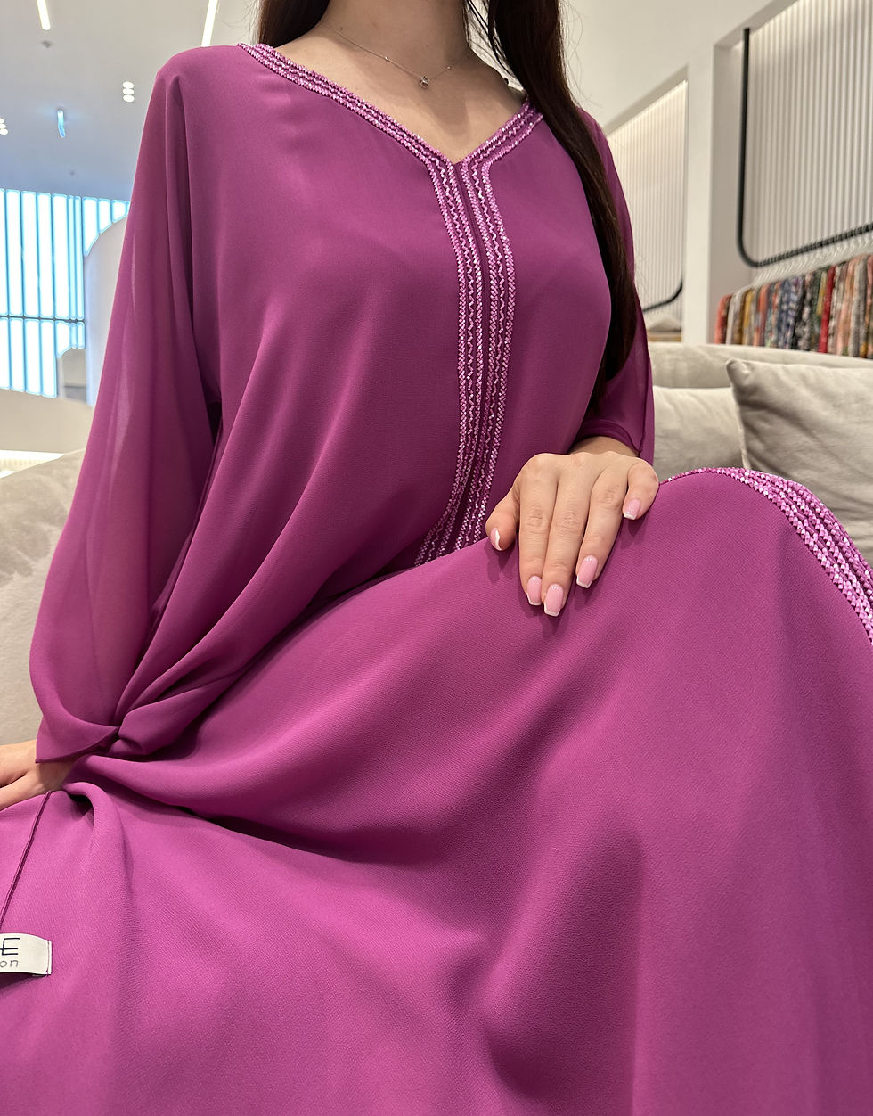 Thumbnail: 2 Pc Chiffon Handmade Embroidery