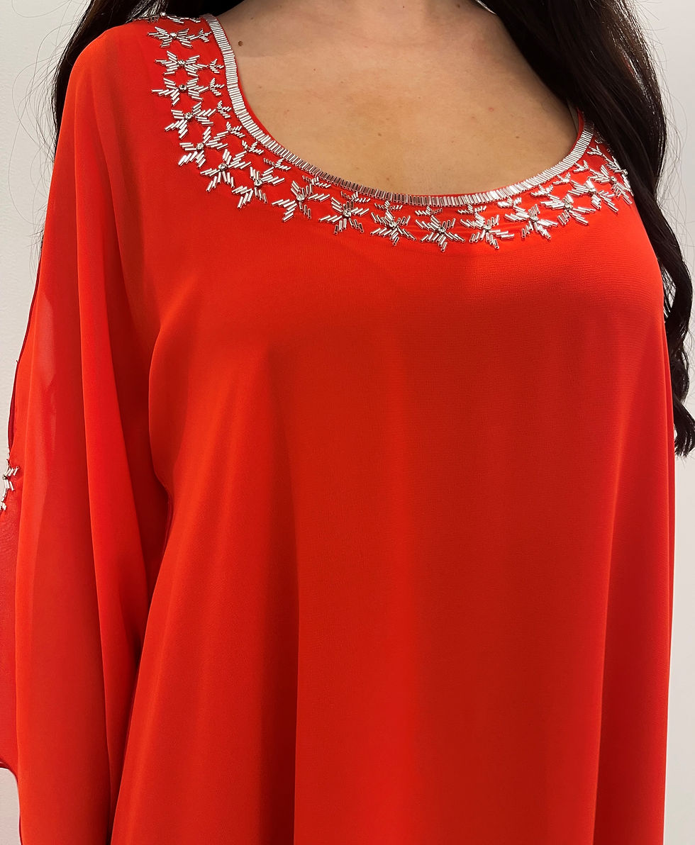الصورة المصغرة: 2 Pc Chiffon Handmade Embroidery