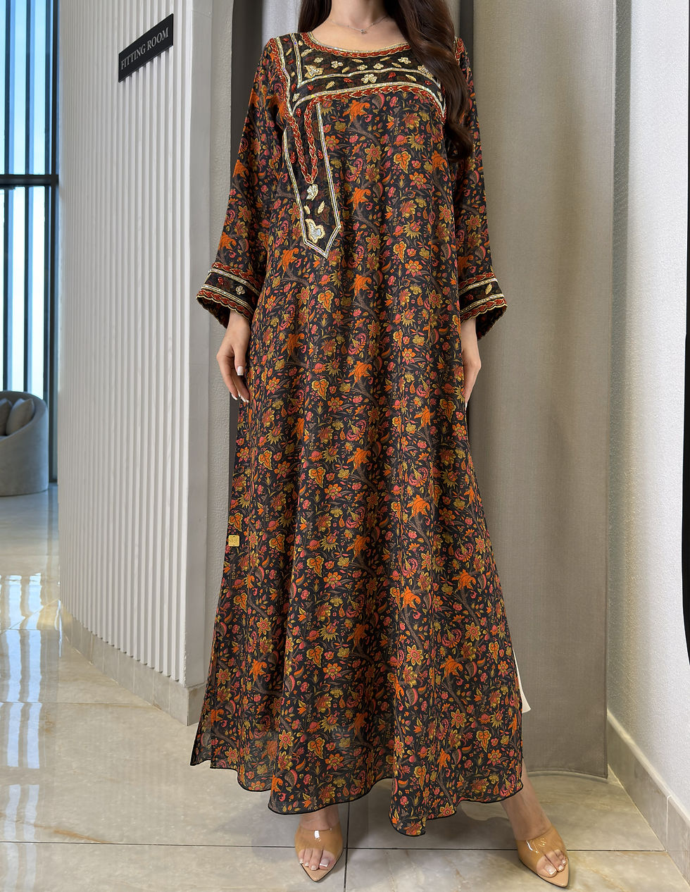 Thumbnail: Pure silk linen Embroidery