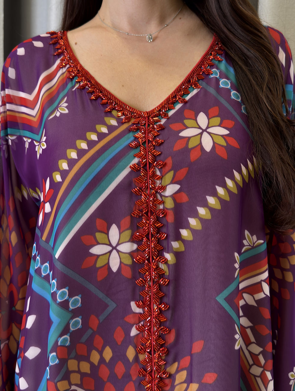 الصورة المصغرة: Chiffon Handmade Embroidery