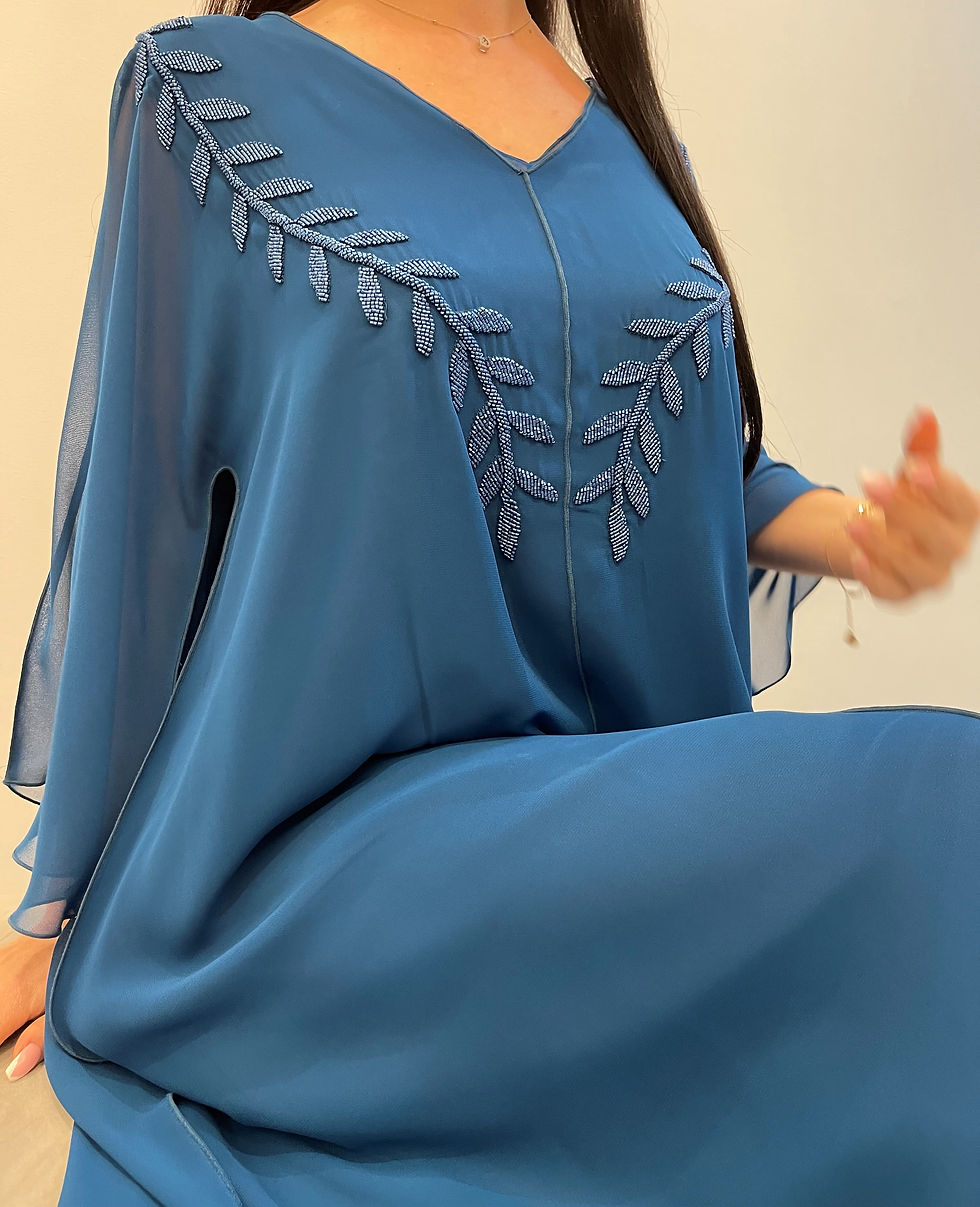 Thumbnail: 2 Pc Chiffon Handmade Embroidery