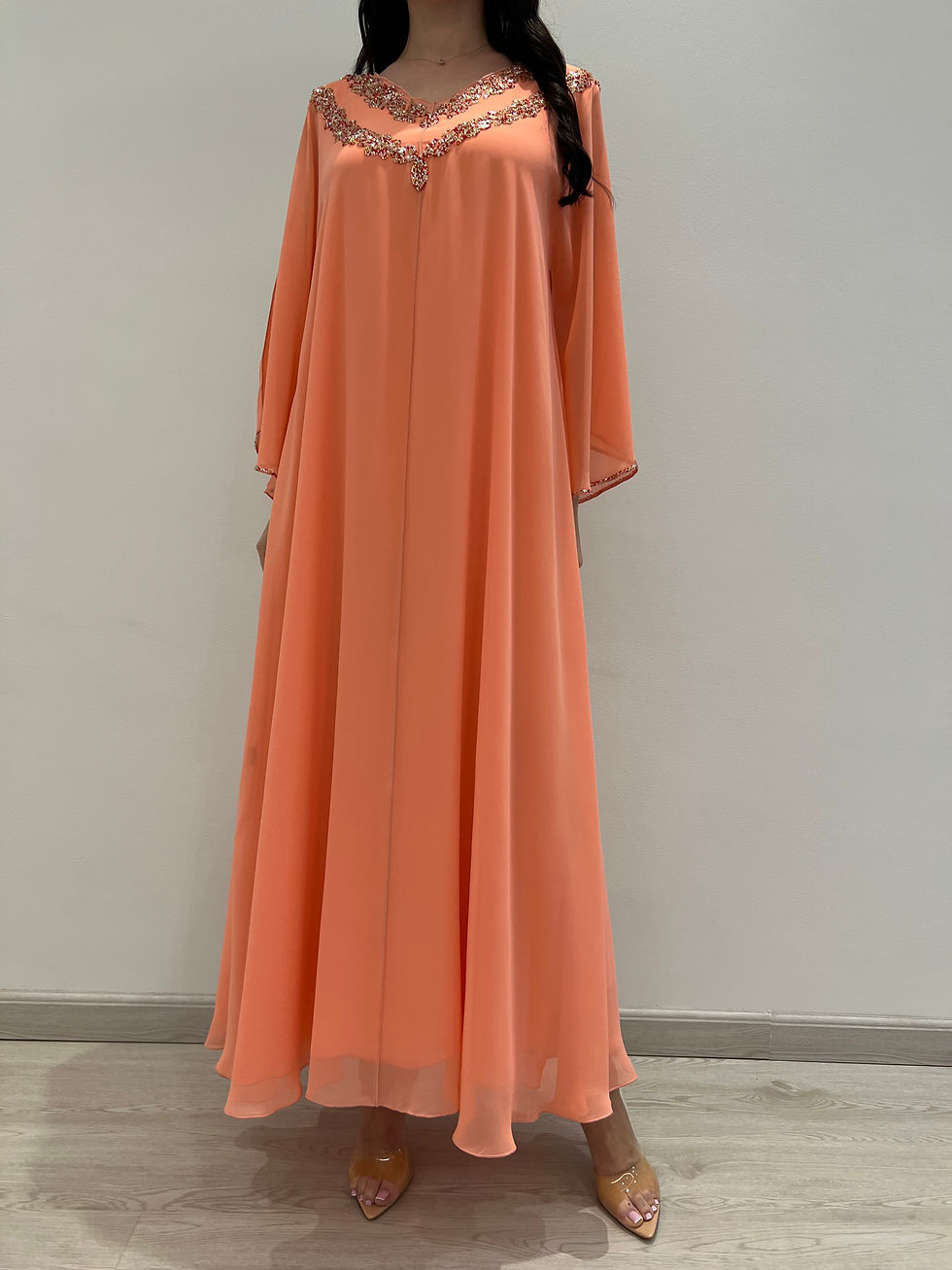 الصورة المصغرة: 2 Pc Chiffon Handmade Embroidery