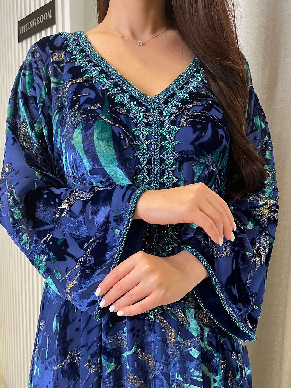 Thumbnail: Printed Pure Velvet Handmade