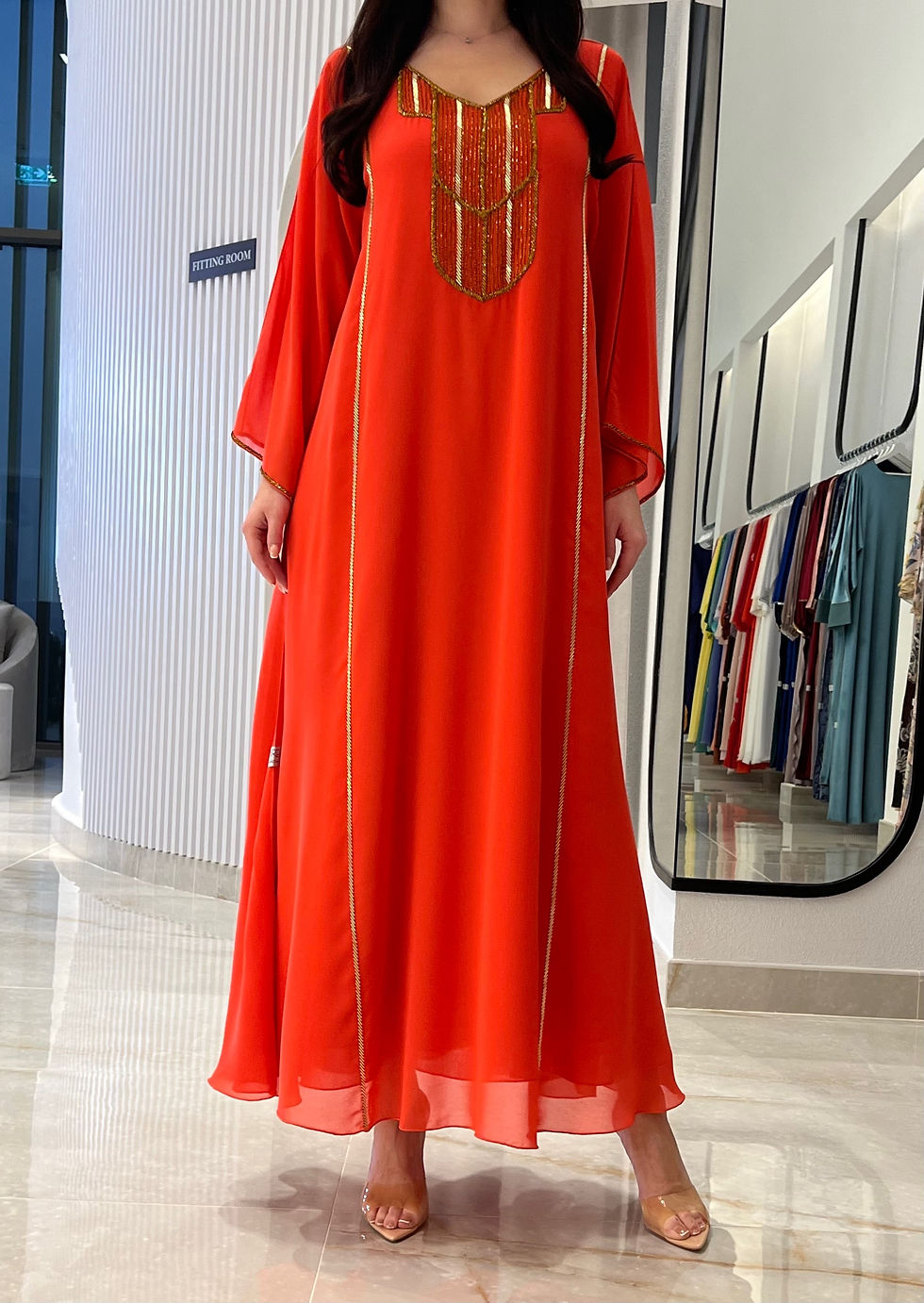 الصورة المصغرة: 2 Pc Chiffon Handmade Embroidery