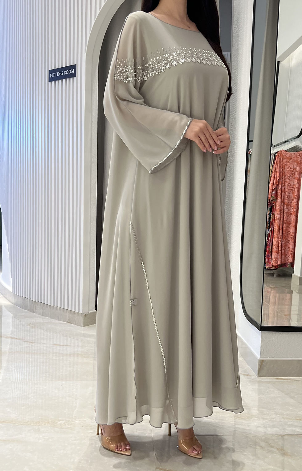 الصورة المصغرة: 2 Pc Chiffon Handmade Embroidery