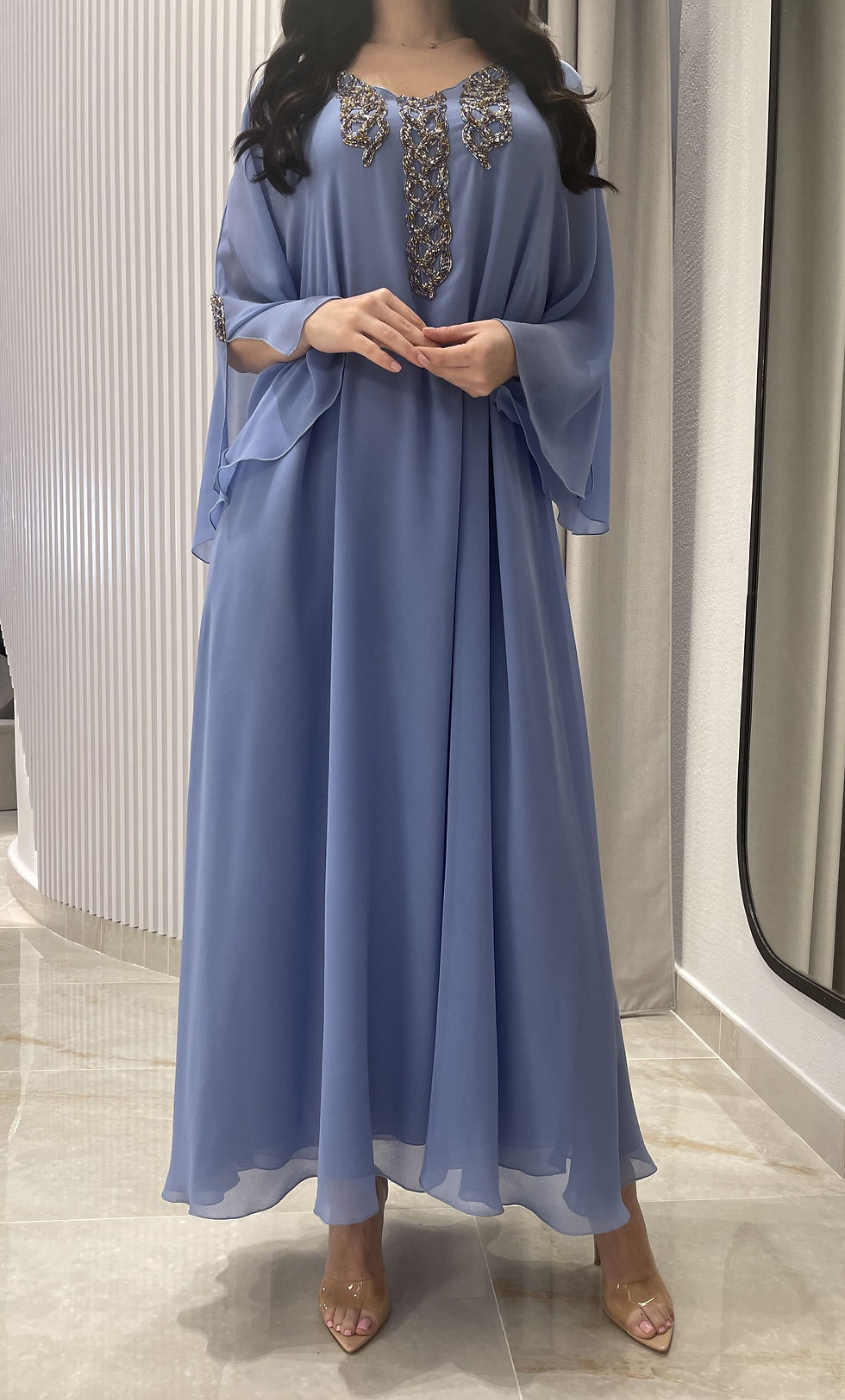 الصورة المصغرة: 2 Pc Chiffon Handmade Embroidery