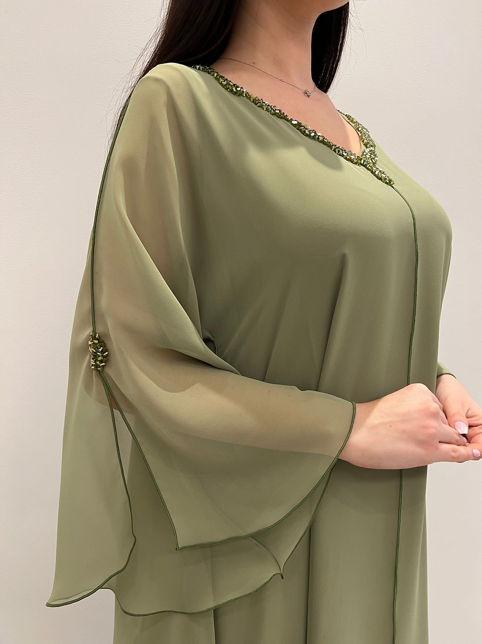 الصورة المصغرة: 2 Pc Chiffon Handmade Embroidery