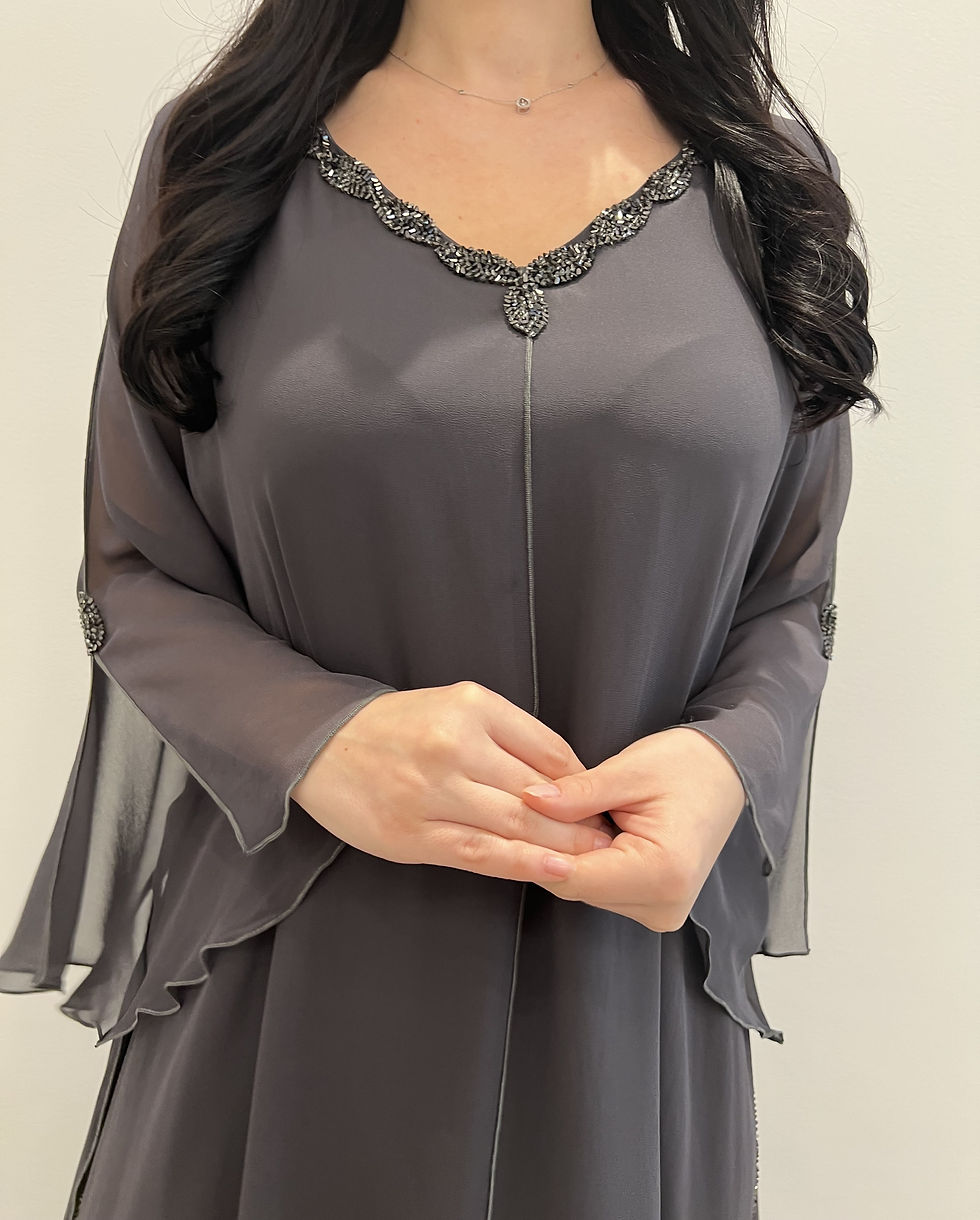 الصورة المصغرة: 2 Pc Chiffon Handmade Embroidery